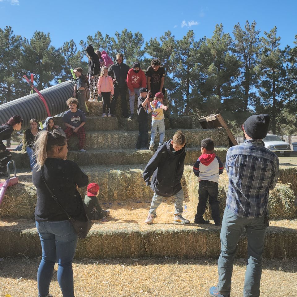 Hay Pyramid at PDOP Pumpkin Days in Pahrump